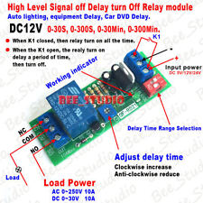 DC 12V Adjustable Signal Trigger Timer Relay Switch Time Delay Turn Off Module