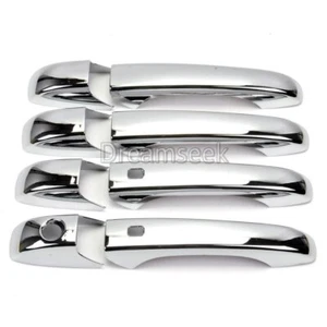 CUBIERTA DE MANIJA DE PUERTA CROMADA PARA 05-10 CHRYSLER 300 DODGE CARAVANA/VENGER CON SMART - Imagen 1 de 5