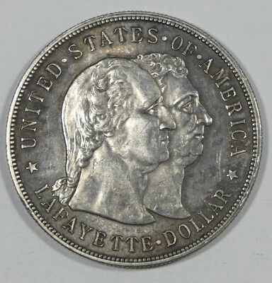 1900 Lafayette Commemorative Silver Dollar ALMOST UNCIRCULATED - Image 1 of 4