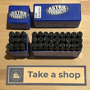 Juego de estampado de números de letras Astro 1/4' troquel de metal de acero endurecido de Jp Donation - Imagen 1 de 4