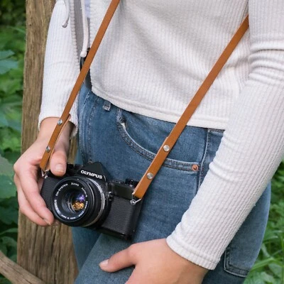 1901 'Eggleston' CUSTOM LENGTH Leather Camera Strap - Image 1 of 4