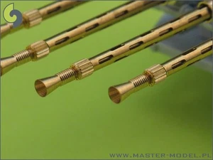 .303in BROWNING Mk.2 BARRELS (4PCS) /DH 98 MOSQUITO ARMAMENT/ #24001 1/24 MASTER - Picture 1 of 3