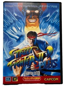 STREET FIGHTERII DASH PLUS Champion Edition Mega Drive Sega CAPCOM T-12033 Japan - Picture 1 of 3