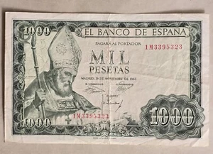 BILLETE 1000 PESETAS 1965 - ESPAÑA - Picture 1 of 2