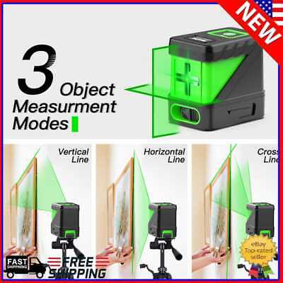 Huepar Green Lasers Level DIY Cross Line Lasers Self Leveling 9011G Bright Green • 34.62€