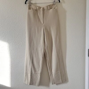 Liz Claiborne Dressy Capsule Luxury High Waist Slacks Women Size 8 Cream Office - Picture 1 of 8