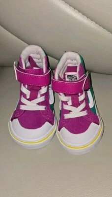 Vans Dino SK8 Zapatos altos Niño pequeño Talla 2 Dinosaurio SK8 Parte superior alta Patín Niños Correa Foto 1 de 4