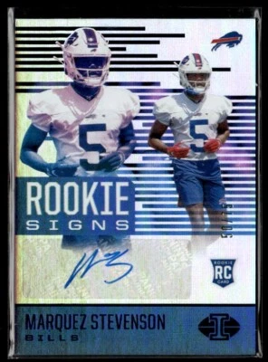 L7,563 - 2021 Panini Illusions Rookie Signs Blue #40 Marquez Stevenson /75 - Image 1 of 2