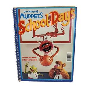 VINTAGE 1970s JIM HENSON'S MUPPETS KERMIT FOZZIE SCHOOL DAYS SPIRAL NOTEBOOK NEW - Picture 1 of 9
