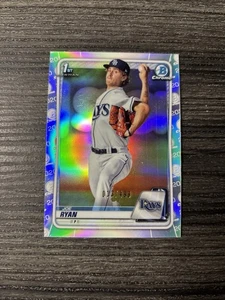 2020 Bowman Chrome 1st Bowman Refractor /499 Joe Ryan #BCP-117 Rays - Picture 1 of 1