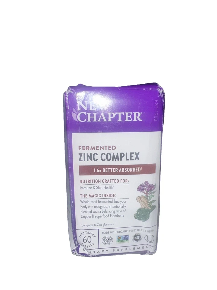 Chapter Fermented Zinc - 30 Tablets