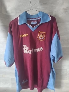 Rare Original West Ham United 1998/1999 Home Shirt LARGE PONY - Picture 1 of 11