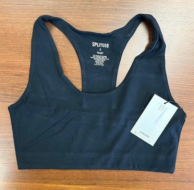 Sujetador deportivo Splits59 Sara Airweight para mujer negro elástico A6015 Foto 1 de 2