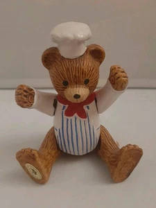 Figura de colección Russ Chef Baker Bear posable decoración - Imagen 1 de 5