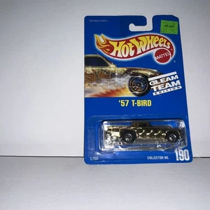 Hot Wheels '57 T-Bird #190 GLEAM TEAM EDITION Blue Card - Picture 1 of 7