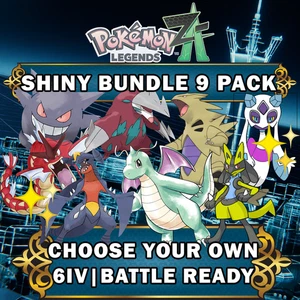 POKEMON LEGENDS ZA Z-A 6IV SHINY ALPHA MEGA BUNDLE ANY 9 EV TRAINED - Picture 1 of 1