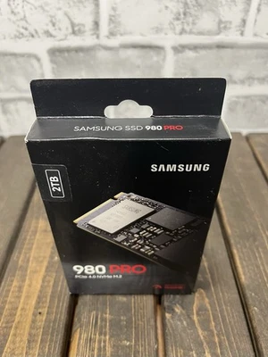 Samsung 980 PRO 2TB SSD, PCIe 4.0 NVMe M.2 Internal Solid State Drive SEALED - Image 1 of 4