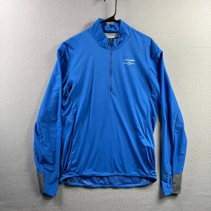 KJUS Jacket Mens Medium Blue Dorian Half Zip Pullover The Madison Club Golf - Picture 1 of 19
