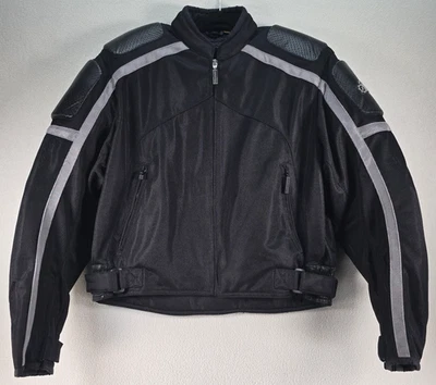 Firstgear Leather-Tex Mesh Motorcycle Jacket Womens L Armored Reflective Riding - Image 1 of 4