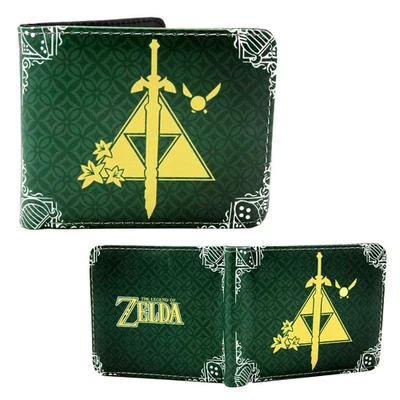 Cartera Doble Plegable The Legend of Zelda - SÍMBOLO TRIFUERZA Nueva (Cartera Anime 4x5") Foto 1 de 2