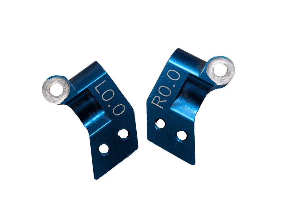 RC10 B4 T4 Sc10 Aluminum Rear Hub  Set Pair 0.0 deg Factory Team FT 9864 - Image 1 of 4