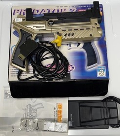 Logic 3 Predator 2 PlayStation PS1 Sega Saturn Light Gun Complete w/ Pedal + Box