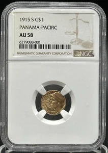 1915-S Gold Panama Pacific Exposition NGC AU58 *SC - Picture 1 of 2