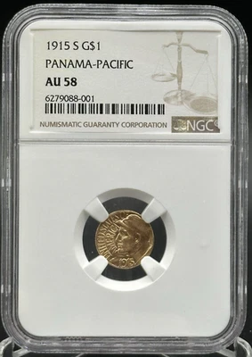 1915-S Gold Panama Pacific Exposition NGC AU58 *SC - Image 1 of 2
