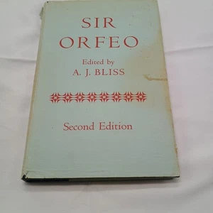 SIR ORFEO - editor A.J Bliss, 2nd Edition, Clarendon Press, 1971 - Imagen 1 de 11