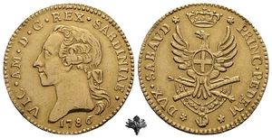 REGNO DI SARDEGNA Doppia 1786 ORO Torino Vittorio Amedeo III Savoia (1773-1796) - Foto 1 di 4