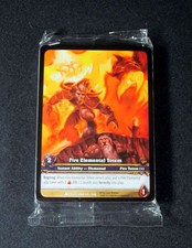 (25) World of Warcraft WoW TCG Fire Elemental Totem Outland Promo Extended Art