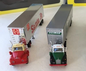 H0-LKW ATHEARN Mack B + 40 Ft Trailer "Santa Fe" und Mack B + Trailer "REIMER" - Bild 1 von 22
