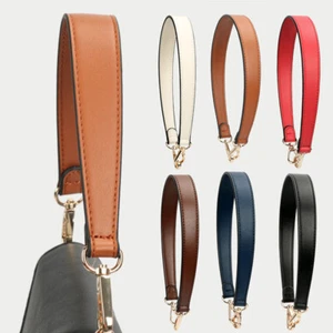 NEW Leather Bag Handle Straps With Swivel Clasp Handbag Purse Shoulder Strap LOT - Picture 1 of 34