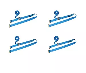 4 Pack 2' x 20' E-Track Cam Buckle Strap Truck Trailer Enclosed Cargo Tie Down - Picture 1 of 7