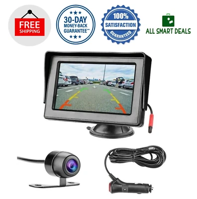 Camara De Reversa Para Carro Con Pantalla Monitor Sistema Parqueo Estaciomamient - Image 1 of 4