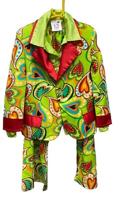 Traje hippie de patrón salvaje para niños de los 70 - 9-10 años  Foto 1 de 4