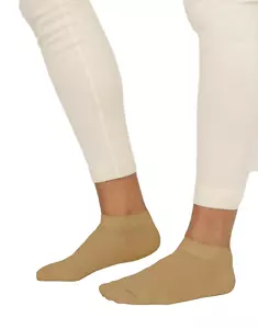 Calcetines de tobillo suaves marrones para hombre y mujer veganos antialérgicos medianos suaves ecológicos - Imagen 1 de 7