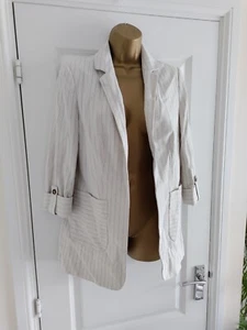 Papaya BNWT beige Linen Blazer 8 - Picture 1 of 3