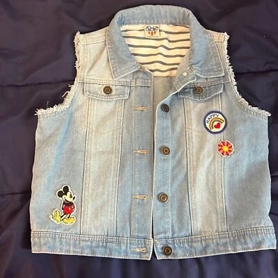 Chaleco Jean $55 Niñas XL 14/16 DISNEY X COMIDA CHATARRA Foto 1 de 4