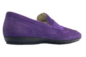 Luciano Ilari Luciano Ilart Herren Violett Wildleder Halbschuh mit Stichmuster Größe 40 - Bild 1 von 15