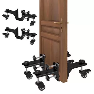 Heavy-Duty Door Panel Installation Kit, 2PCS Dolly for Pre-Hung & Slab Doors - Picture 1 of 7