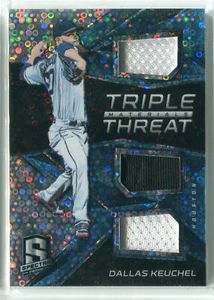 Camiseta Spectra Dallas Keuchel 2017 azul neón triple reliquia 90/99 Astros - Imagen 1 de 1