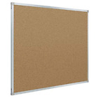 Mead Cork Bulletin Board, Framed Corkboard, 3' x 2', x Aluminum 
