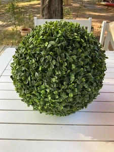 New Artificial Topiary Greenery Ball Fake Plants Outdoor Indoor Décor 10” - Foto 1 di 1