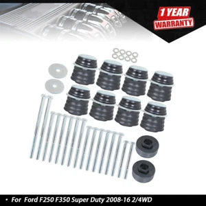 KF04060BK Body Cab Mount Bushing Kit For Ford F250 F350 Super Duty 2008-16 2/4WD - Picture 1 of 10