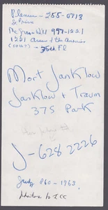 JACQUELINE B. KENNEDY - AUTOGRAPH NOTE SIGNED - Picture 1 of 2