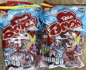 Heart shape lollipops 40pcx2 =80pc dulces mara amor Brand Freeshipping - Picture 1 of 4
