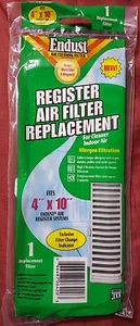 Endust Air Cleaning Register Air Filter Replacement ~ 4" x 10" ~ W6420 - Picture 1 of 7