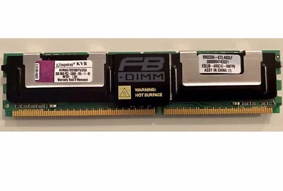 Kingston PC2-5300 (DDR2-667) 2 GB FB-DIMM 667 MHz PC2-5300 DDR2 Memory... - Image 1 of 2
