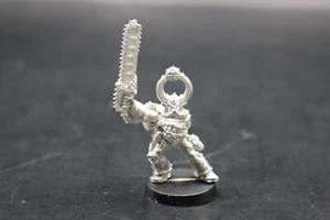 Warhammer 40k Chaos Space Marines Khorne Berzerker Campione 2a Edizione Metallo - Foto 1 di 2